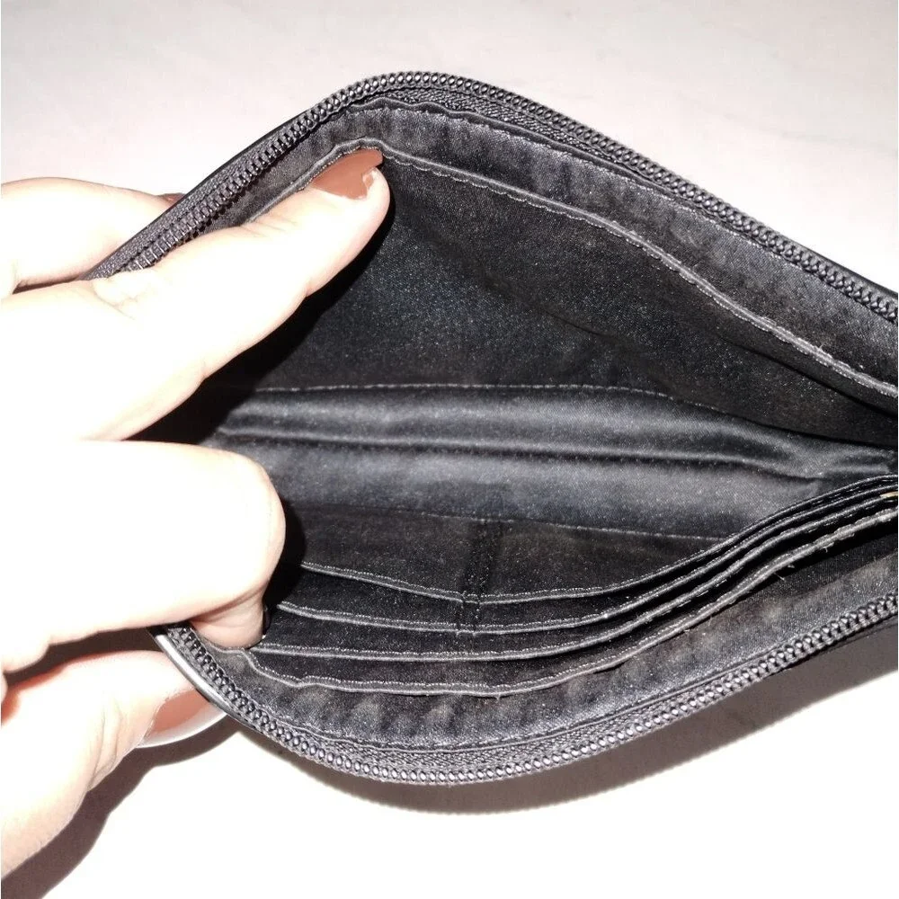 Coach Black Peyton Dream C Small Wristlet Wallet